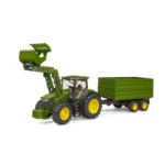 John Deere 7R 350, tæki og vagn - Image 2