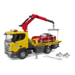 Scania Super 560R með sportbíl - Image 3