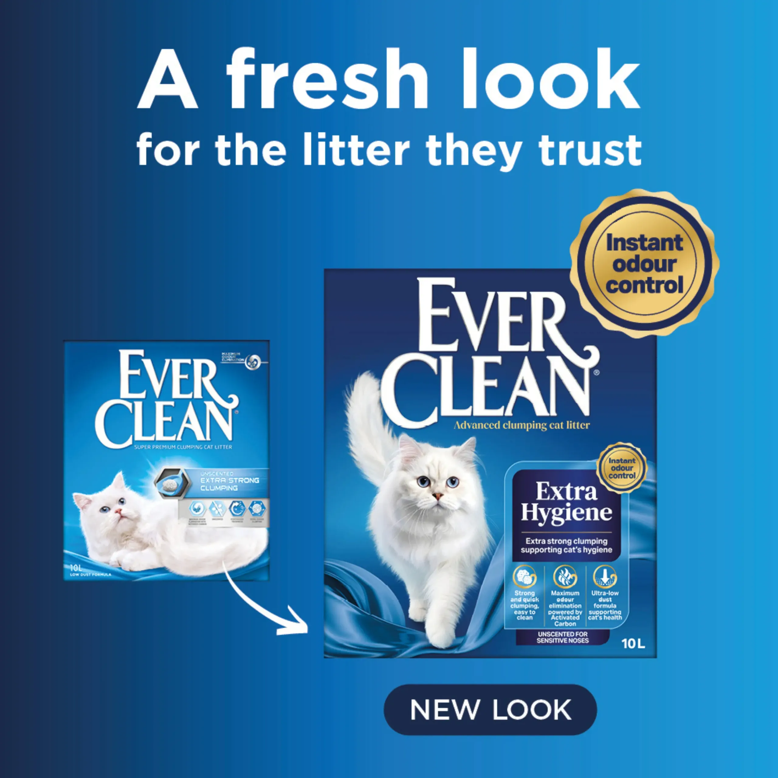 Ever-clean-Extra-Strong-Clumping-Unscented Kattasandur 10L E.C. Xstrong Clump Unscent - Image 1
